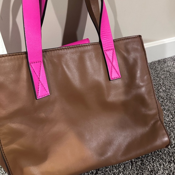 Kate Spade Tan and Pink Tote Bag - Picture 6 of 15